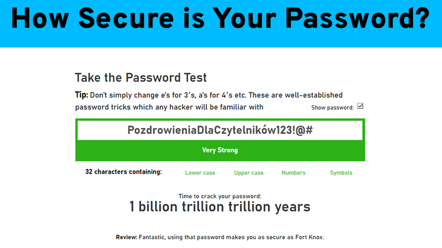 How secure is your password