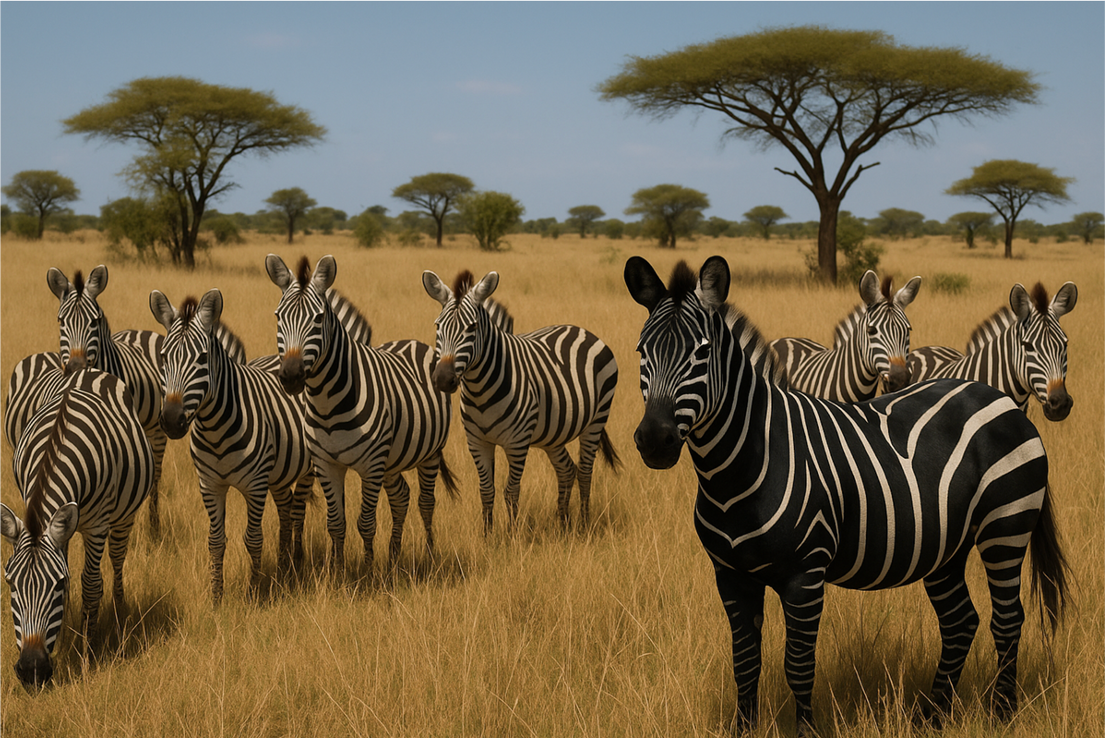 Alex, am I black with white stripes or black with white stripes?